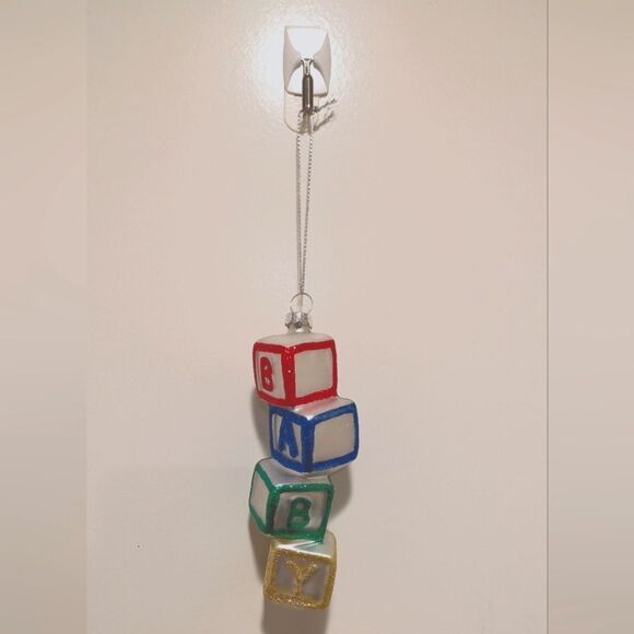 Vintage Glass Baby Christmas Tree Ornament - Picture 2 of 4